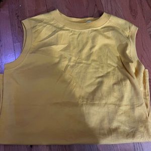 Mustard yellow muscle tee